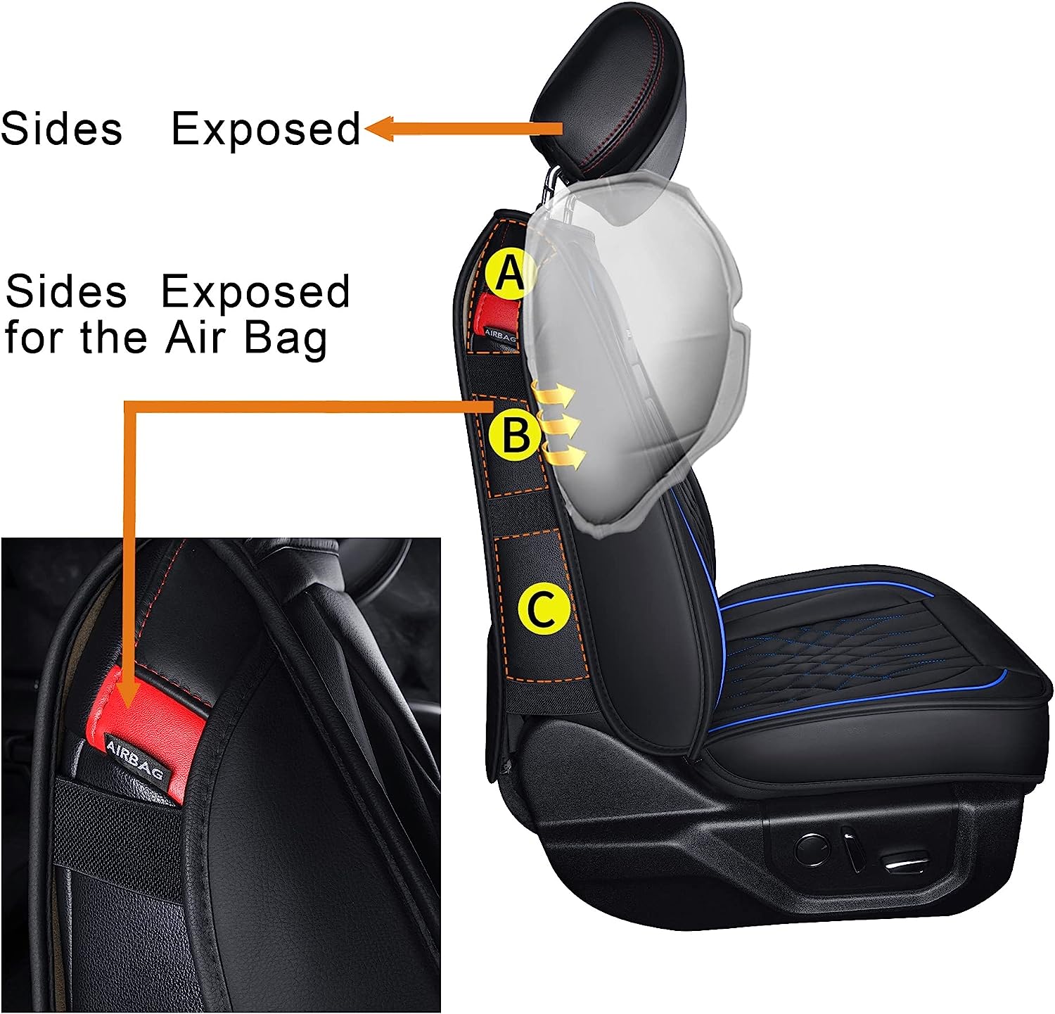 Car Seat Covers with Waterproof Leather Universal Fit for Elantra