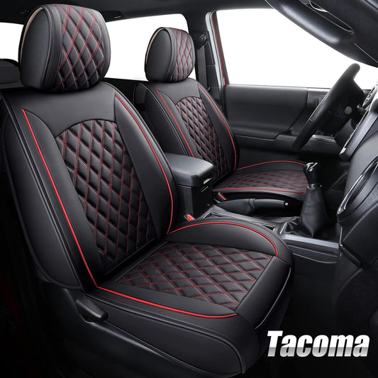 LUCKYMAN CLUB TOYOTA Tacoma Seat Covers waterproof leather customized for 2005-2023 TRD cross-country hover concept SR5 dual-cab pickup full cushion