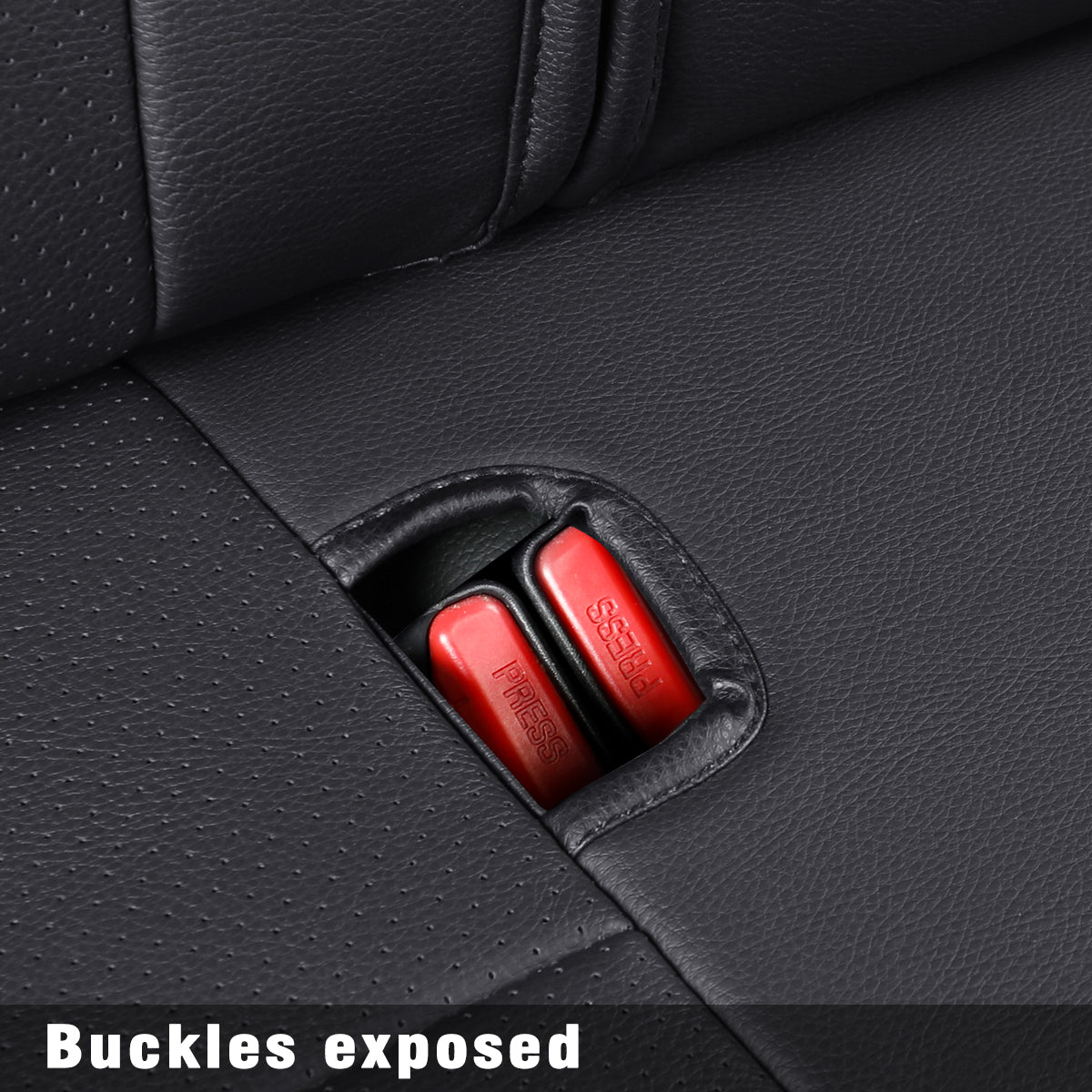 LUCKYMAN CLUB Nissan Kicks Seat Covers Propraj, Konvenaj 2018-2024 Kicks Seat Covers SV, SR, S, Antaŭa Aro, Plena Aro, Akvorezista artefarita leda sidloko. 