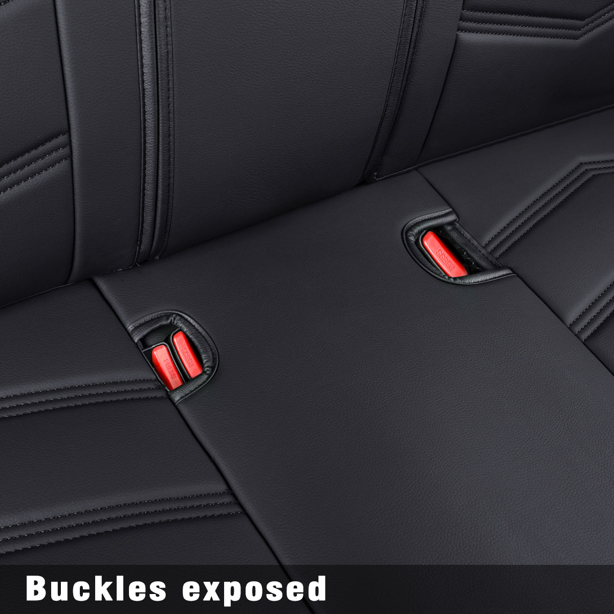 LUCKYMANCLUB NIssan Kicks Seat Covers Custom 2018-2023 2024 fit V,SR,S,suv waterproof and scratch-resistant leather seat covers