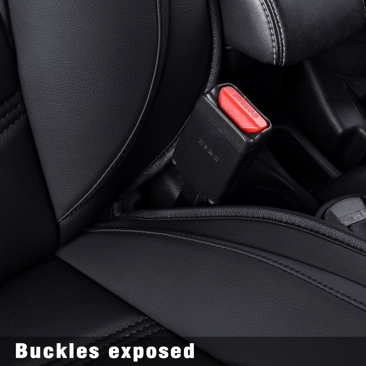 LUCKYMANCLUB NIssan Kicks Seat Covers Custom 2018-2023 2024 fit V,SR,S,suv waterproof and scratch-resistant leather seat covers