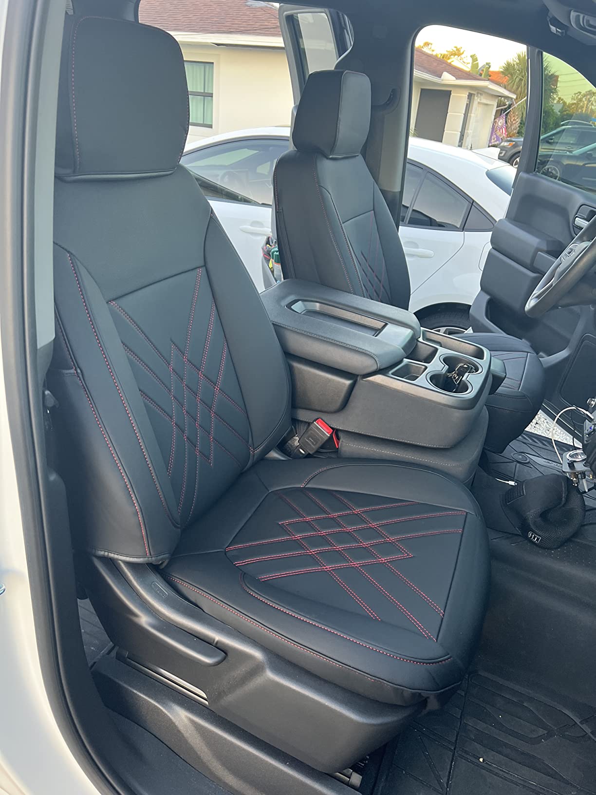 Sliverado Seat Covers 2014-2018 1500/2500/3500HD Truck Leather Made All ...