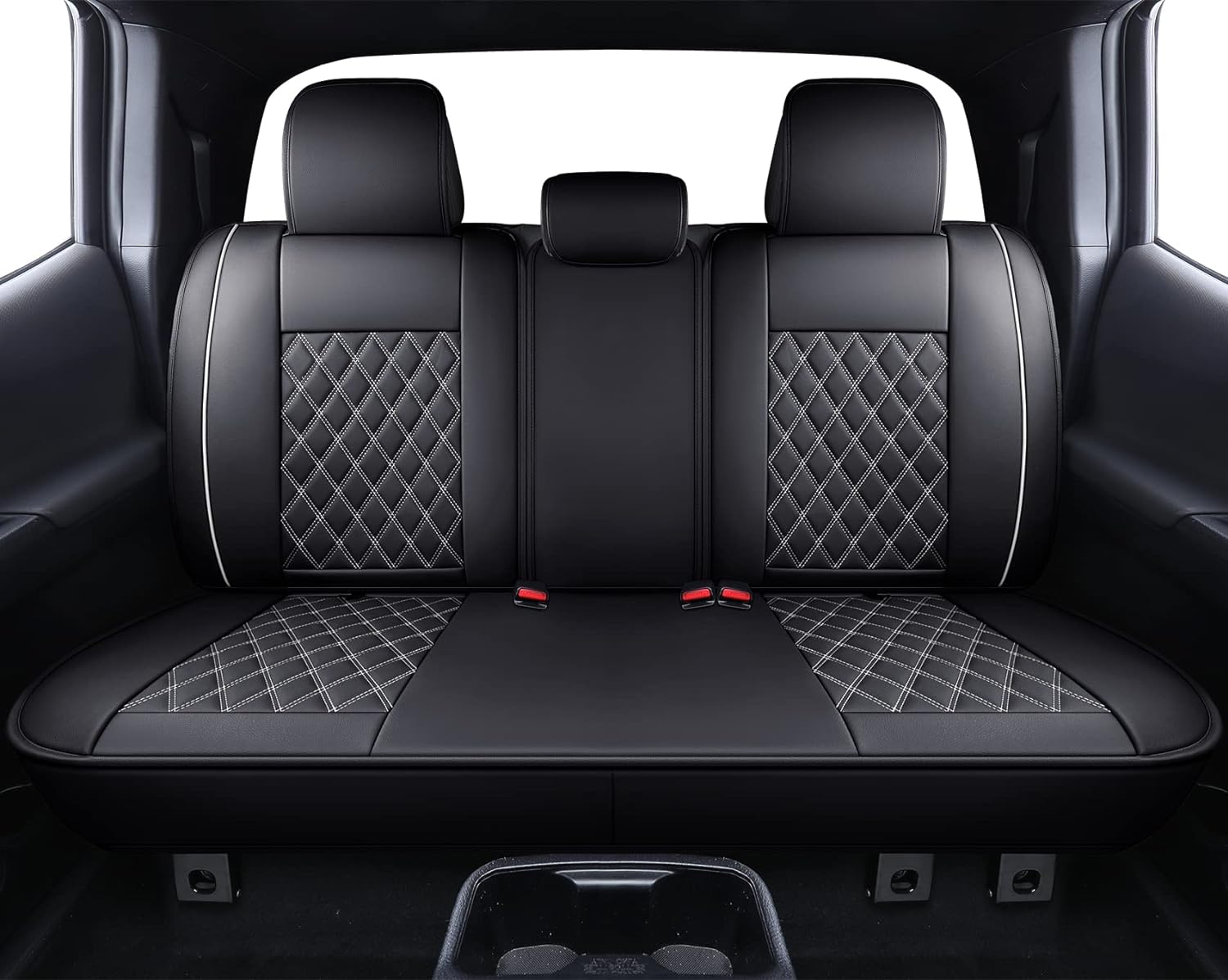 LUCKYMAN CLUB TOYOTA Tacoma Seat Covers waterproof leather customized for 2005-2023 TRD cross-country hover concept SR5 dual-cab pickup full cushion