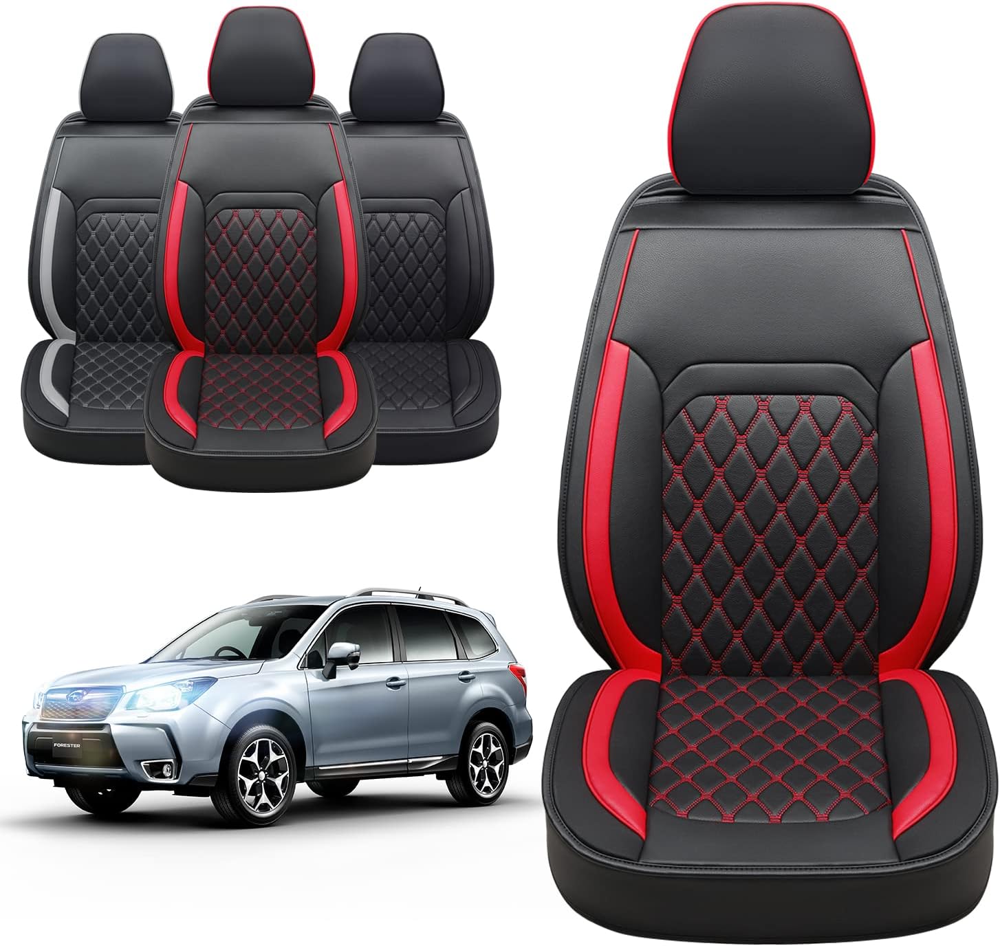 Forester Outback Seat Covers Custom 2014-2023 Accessories Full Set Fit  Premium Sport Wilderness Limited Touring Base with Waterproof FauxLeather –  LUCKYMAN CLUB